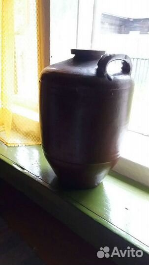 Антикварный глинянный сосуд,СССР примерно 30-50 г