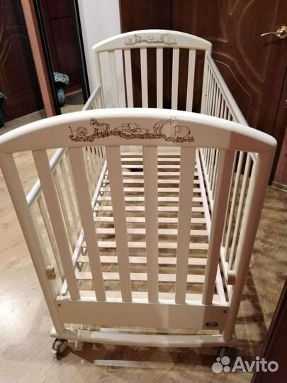 Детская кроватка с ящиком