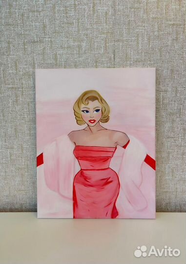 Картина на холсте Мэрилин Монро авторская