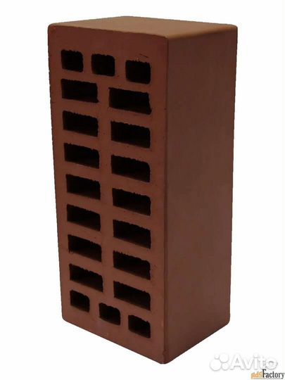 Кирпич облицовочный коричневый