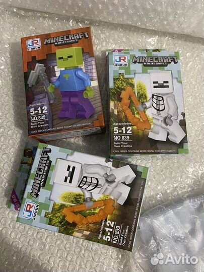 Фигурки lego майнкрафт