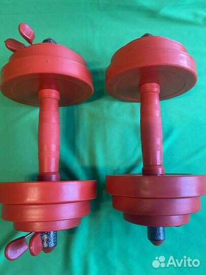 Гантели разборные 20 кг(верх пластик)