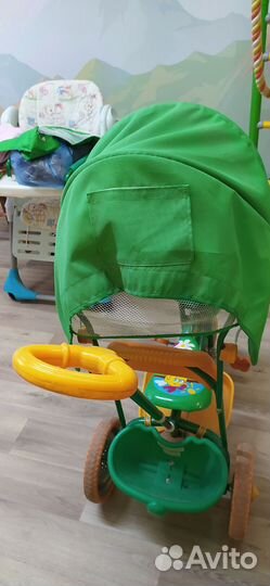 Велосипед детский с ручкой