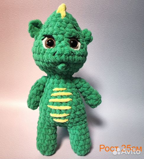 Вязаные игрушки Драконы Чебурашка и др