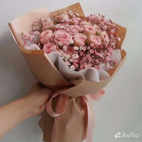 Букеты с гипсофилой