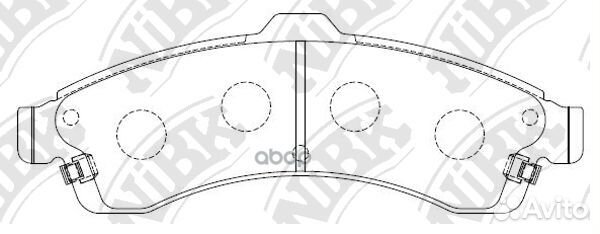 Колодки тормозные дисковые chevrolet trailblaze