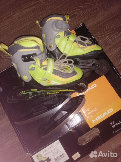 Роликовые коньки детские head р. 30-33