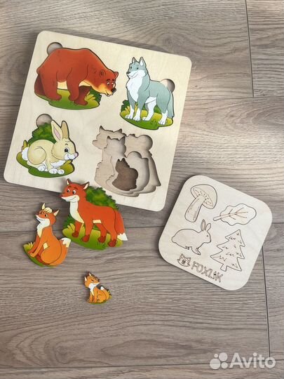 Детские развивающие игрушки деревянные