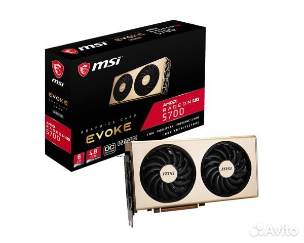Видеокарта RX5700 MSI Evoke (уровень RTX 2060S)