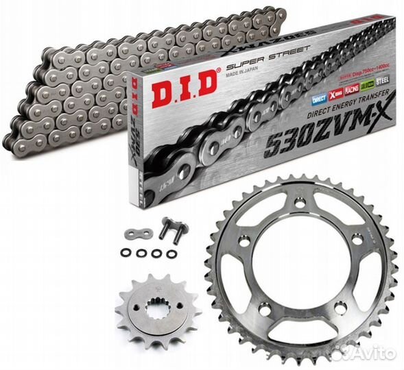 DID Комплект звезды и цепь kawasaki GPZ1100 95-98