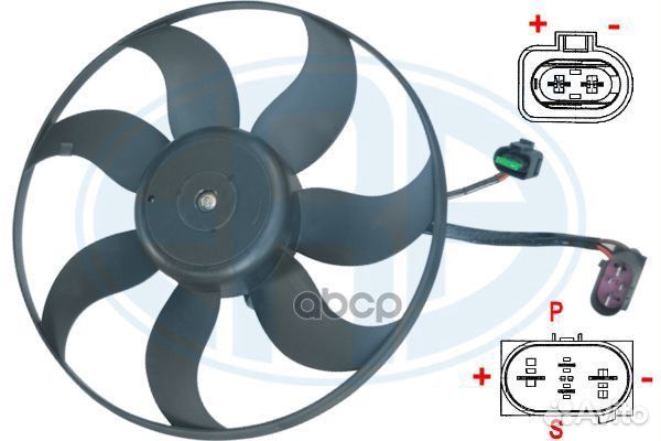 352061 Вентилятор охлаждения радиатора skoda/VW