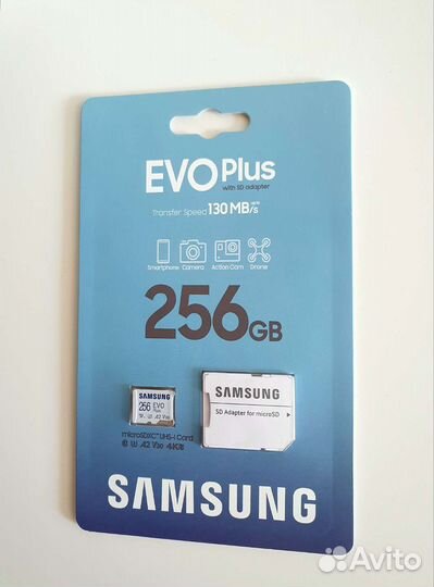 Карты памяти Samsung EVO Plus 256GB