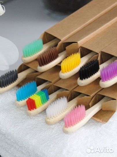Зубные щетки бамбуковые мягкие