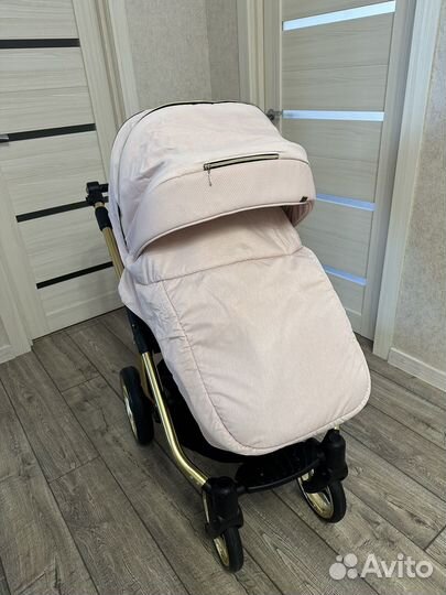 Коляска 2 в 1 adamex reggio розовая