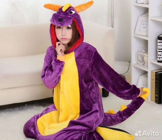 Костюм дракона (фиолетовый), пижама