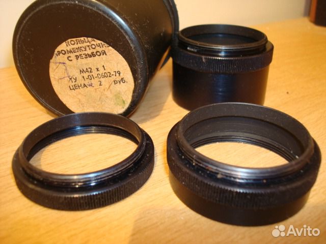 Кольца промежуточные для объектива с резьбой М42