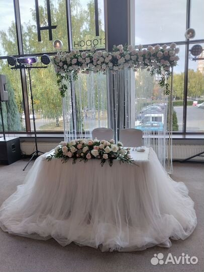 Оформление зала для свадьбы