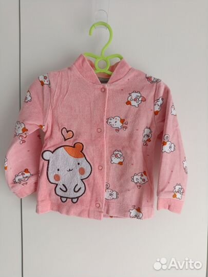 Теплые вещи на девочку пакетом 74-80р