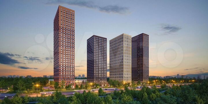 1-к. квартира, 36 м², 10/38 эт.