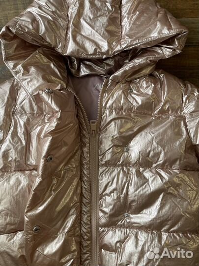 Пуховик для девочки Zara, 110 размер