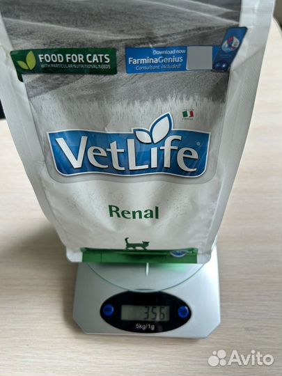 Сухой корм для кошек vetlife Renal