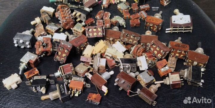 Переключатели СССР новые и б/у радиодетали
