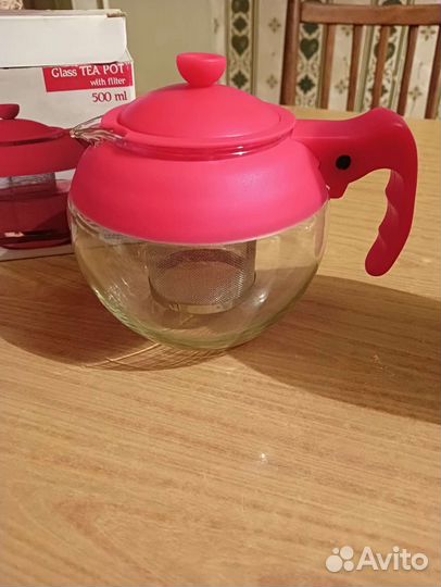 Чайник стеклянный с фильтром 500мл