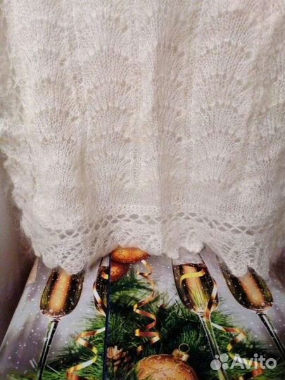 Шаль пуховая ручной работы