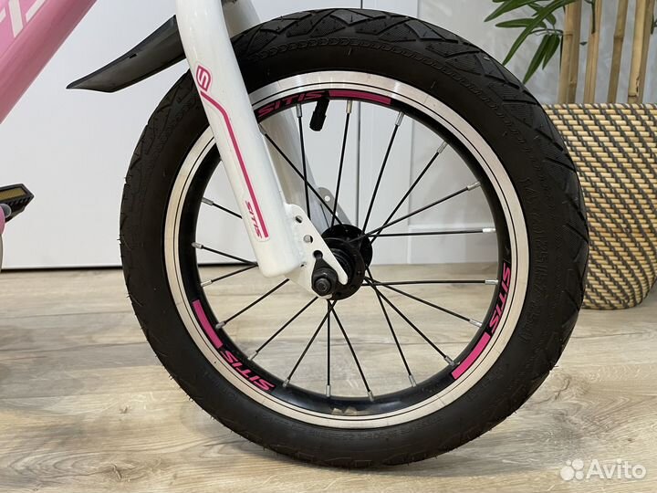 Детский велосипед sitis formula 14 розовый
