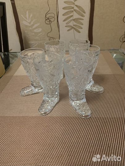 Рюмки хрусталь сапожок