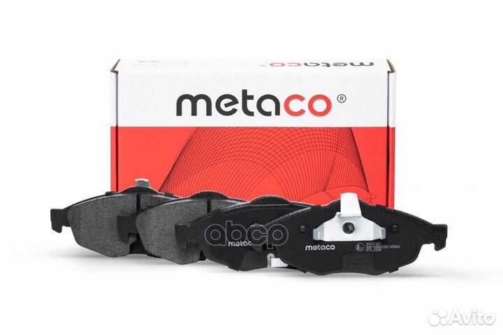 Колодки тормозные передние к-кт '3000-121 metaco
