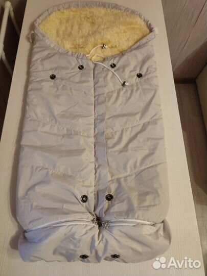 Зимний конверт в коляску до 3 лет