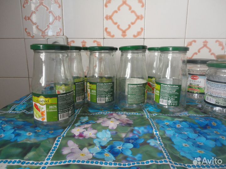 Банки с закручивающимися крышками 50 штук