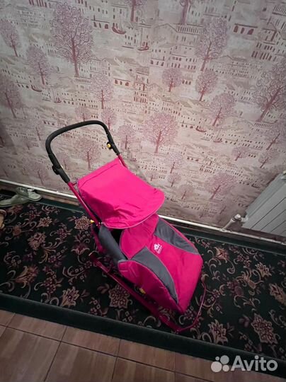 Детские санки коляска