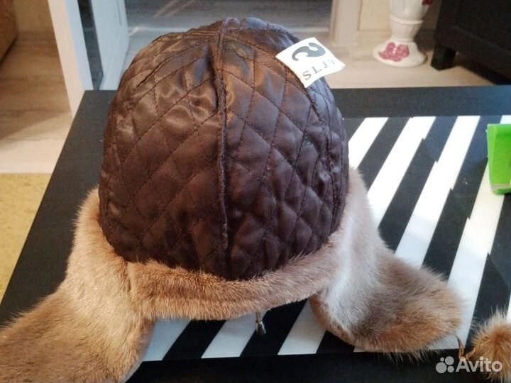 Шапка ушанка норковая женская