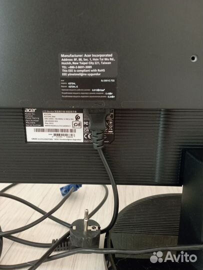 Монитор Acer K 272 HL