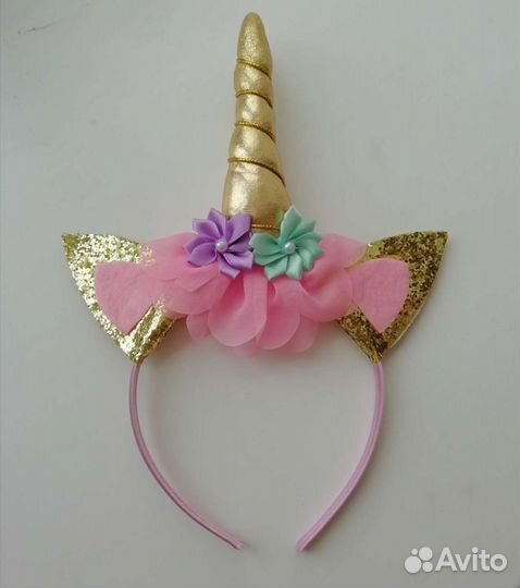 Ободок единорог новый