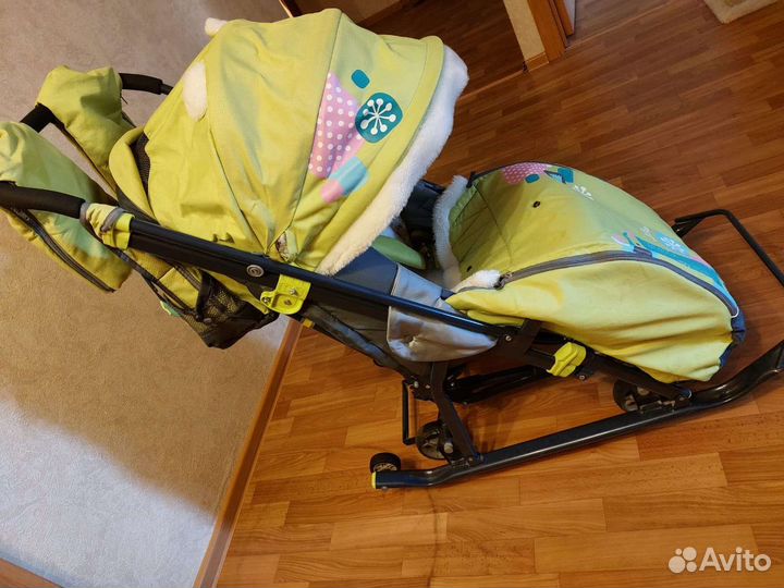 Детские санки коляска ника