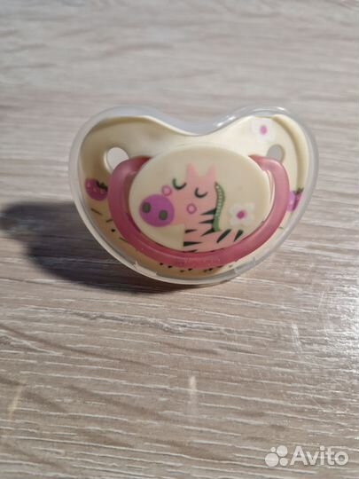 Соска-пустышка силиконовая pigeon 3-6 месяцев