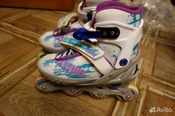 Роликовые коньки раздвижные 2 в 1 р. 33-36