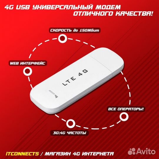 4G Модем Универсальный Любой Оператор