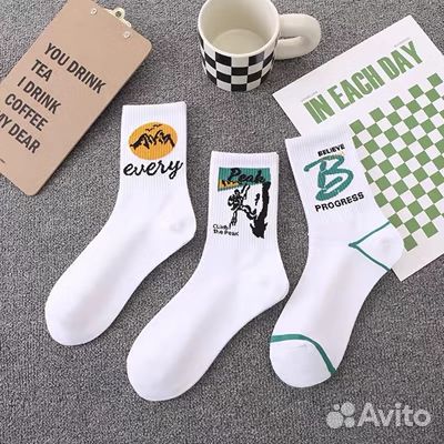 Комплект белых носков
