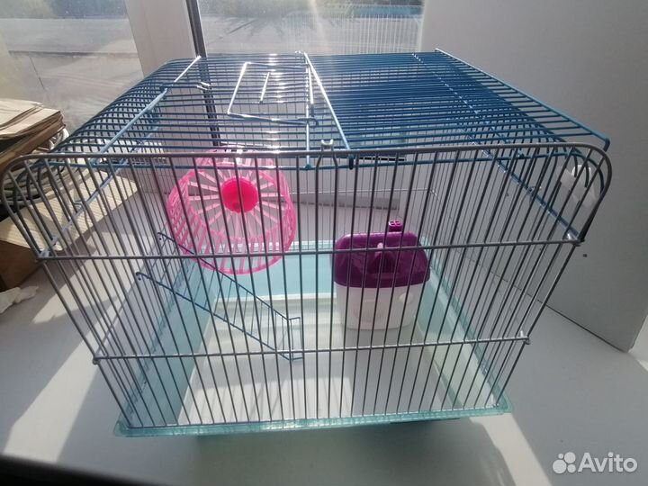 Клетка как новая, прогулочный шар в подарок