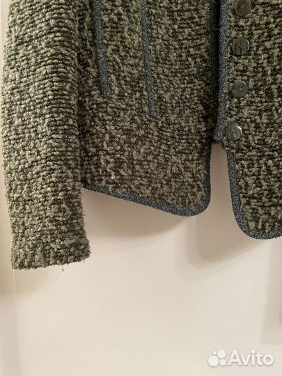 Винтажный жакет из шерсти букле