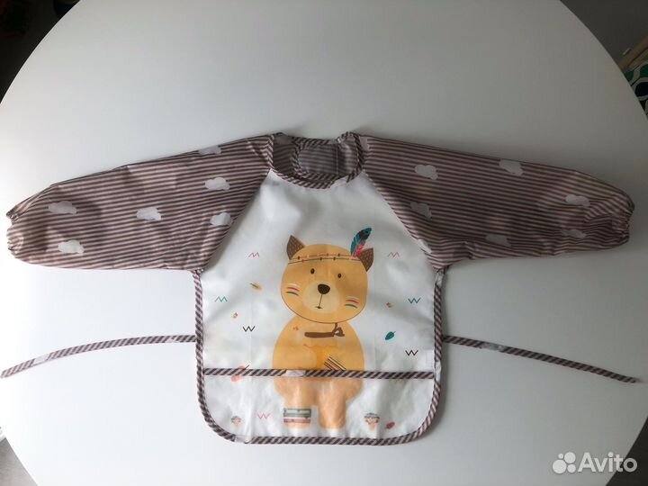 Непромокаемый нагрудник для кормления фартук