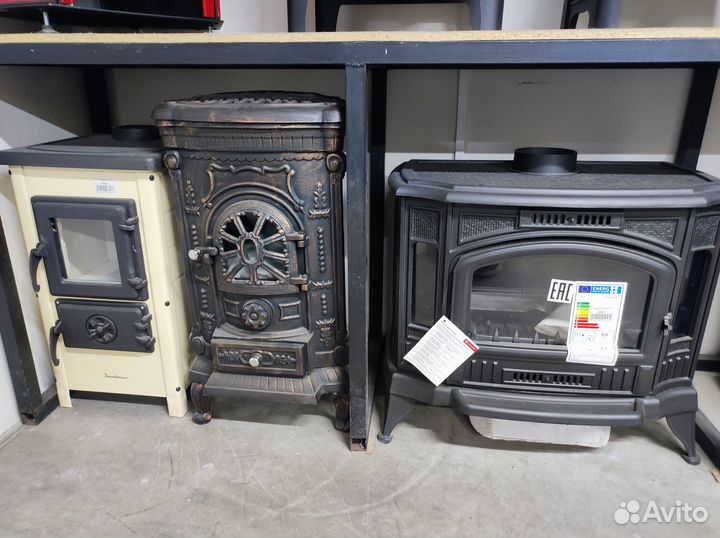 Печь камин на дровах