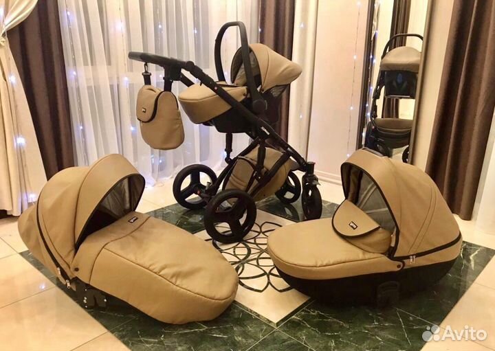 Коляска 3 в 1 Verdi Mirage Карамель