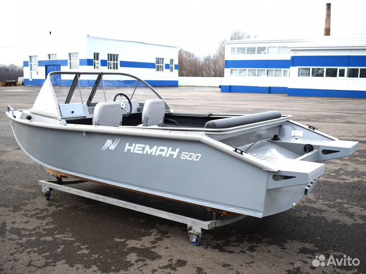 Новая алюминиевая моторная лодка Неман 500 Pro