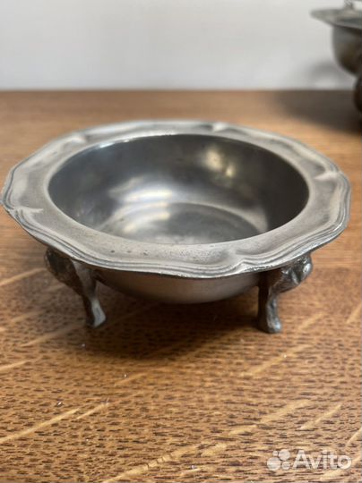 Оловянная вазочка