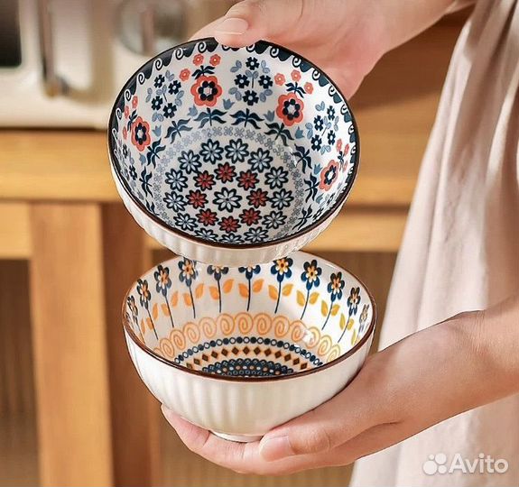 Набор из 6 пиал для еды и чайной церемонии